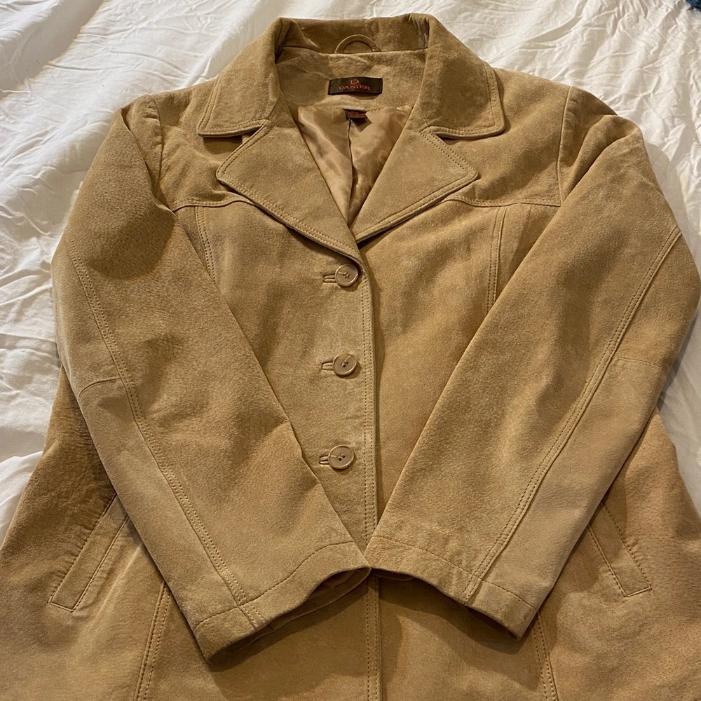 Danier Women's Tan Suede Leather Jacket